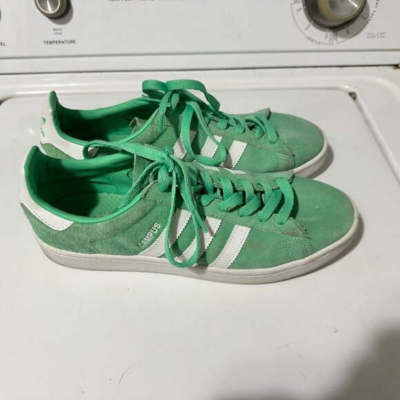 Adidas Campus Green Glow / Shock Mint - Mens 10 - Picture 1 of 8